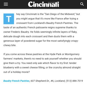 Published article on cincinnati mazgine Published article on cincinnati mazgine